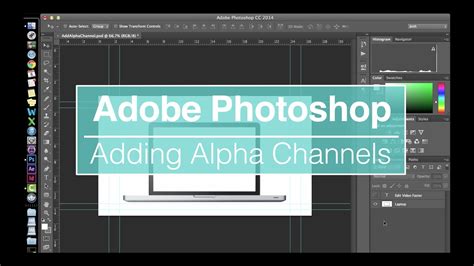 add alpha channel photoshop